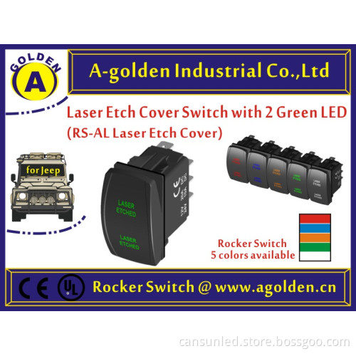 2015 New Product 12V/24V 3Pin On-Off Led Light Bar Rocker Switch